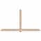 Ekena Millwork Eugene Smooth Timber Gable Bracket, Douglas Fir, 108"W x 58"H x 5 1/2"D x 5 1/2"F, 13/12 Pitch GBW108X58X0606EUG00SDF - alternate 1
